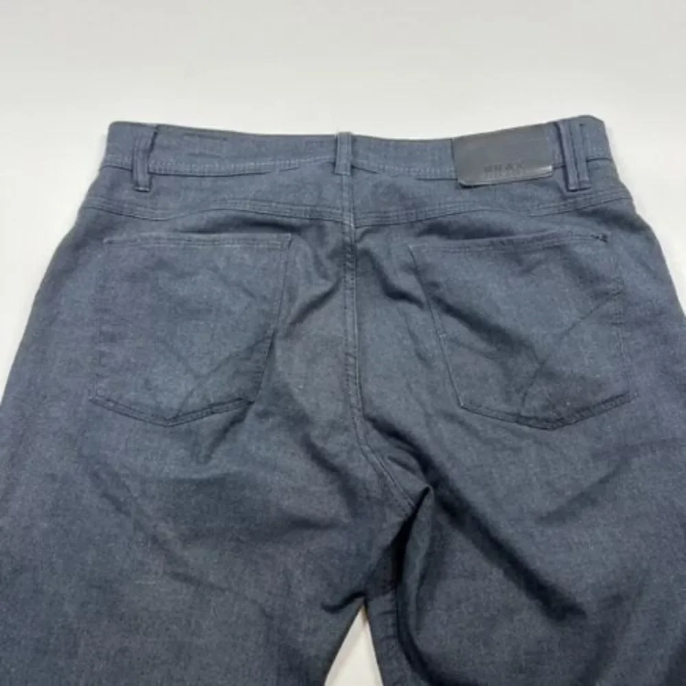 Brax Feel Good Mens Cooper Fancy Pants Straight Leg Gray Size 33x29 Regular Fit